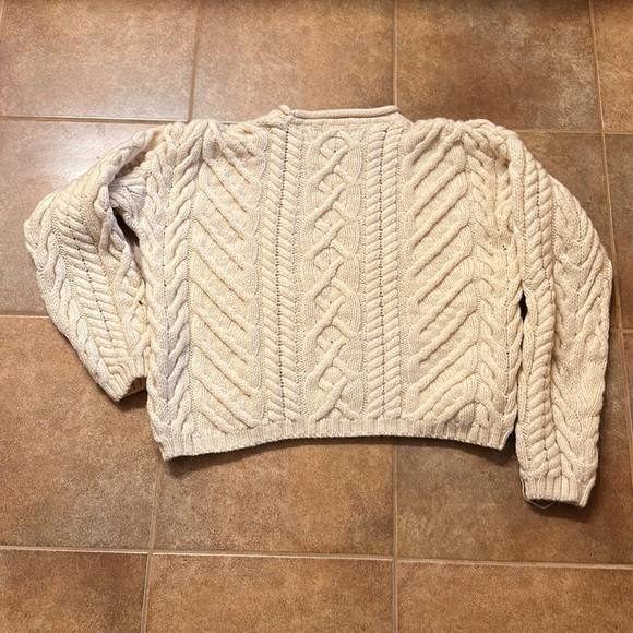 Vintage Land’s End Fisherman’s Sweater - 100% Wool - Picture 3 of 3